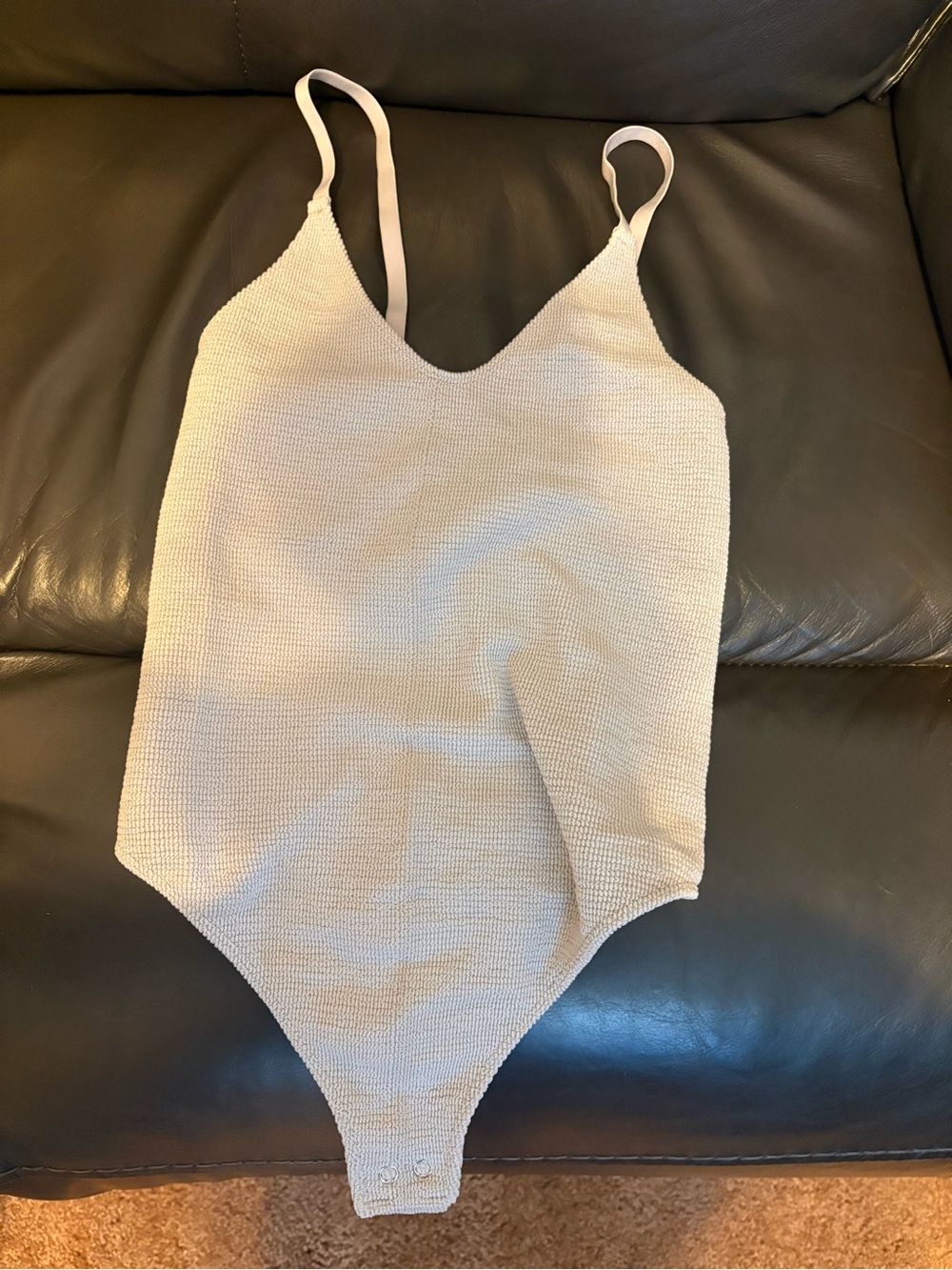 NWOT Free People Textured Knit Bodysuit